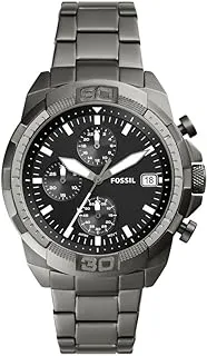 Fossil men's bronson chronograph, smoke-tone stainless steel watch, fs5852