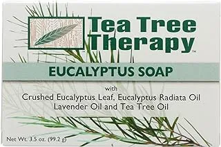 Tea Tree Therapy Eucalyptus Soap Vegetable Base ، 3.5 أونصة