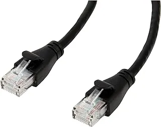 Amazon Basics AmazonBasics RJ45 Cat-6 Ethernet Patch Internet Cable - 25 Feet (7.6 Meters), Black