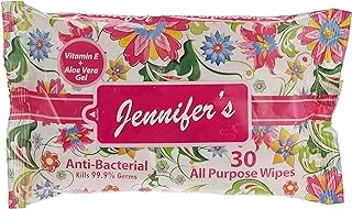 Jennifer's Anti-Bacterial Floral Wipes 30's