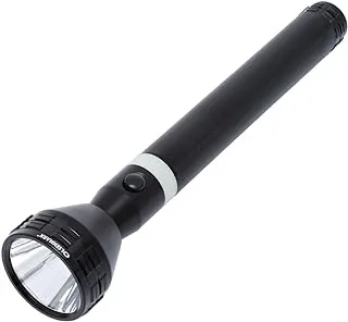 Olsenmark Rechargeable Flashlight With Night Glow, 2800 Meter Range, Black, Omfl2610