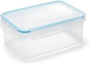 Addis Rectangular Clip and Close Food Storage Box, Clear, 2 Litre Capacity, 506370