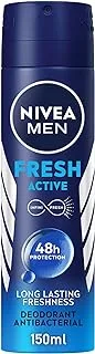 NIVEA MEN Antiperspirant Spray for Men, Fresh Active Fresh Scent, 150ml