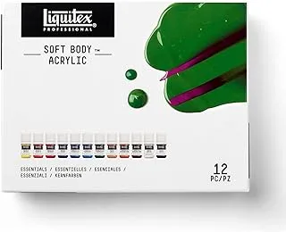 Liquitex Professional Soft Body Acrylic Paint, 0.74 Fl Oz (Pack Of 12), 12 Colors 8