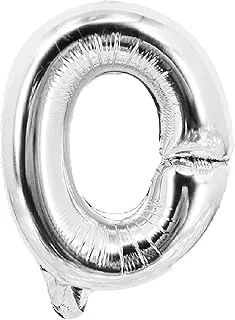 Party Time 0 Number Foil Ballon, Silver