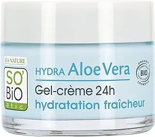 So Bio Etic Hydra 24Hour Moisturizing Fresh Gel-Cream, 50ml | Refreshing | Hydrating | For normal to combination skin.