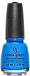 طلاء China Glaze Electric Nights ، دي جي بلو ماي مايند ، 0.5 أونصة سائلة