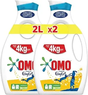 OMO Automatic Liquid Laundry Detergent, with a Touch of Comfort, 4L (2 x 2L)