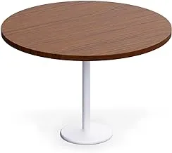 Mahmayi DEC-500E Dark-Walnut Round Pantry Table with Circular base - 60X120CM