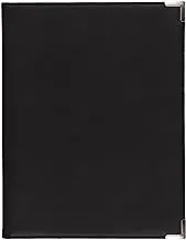 Samsill Classic Collection Business Padfolio/Executive Portfolio, Faux Leather & Brass Corners, Resume Document Organizer, 8.5 X 11 Writing Pad, Black