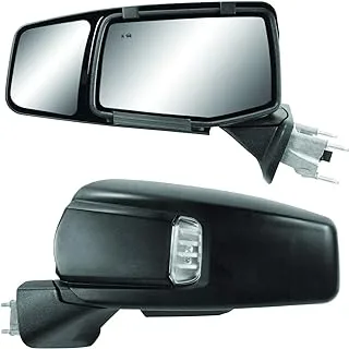 Fit System 80930 Snap & Zap Custom Fit Towing Mirror for Chevrolet Silverado 1500/GMC Sierra 1500 (2019+), Pair