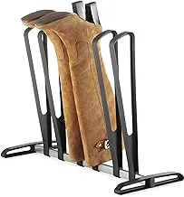 Whitmor 3 Pair Boot Rack - Adjustable Heavy Duty Frame - Black