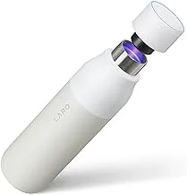 LARQ Bottle - Self-Cleaning and Insulated Stainless Steel Water Bottle with Award-winning Design and UV Water Sanitizer 17oz Granite White, BDGW050A