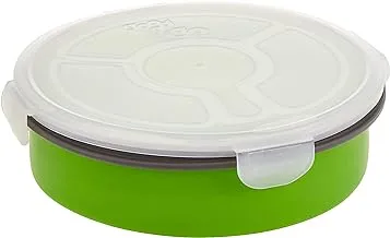 Good2Go 31007 Round Storage Container With Compartments - Green, 1.8 L