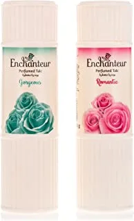 Enchanteur Talc (2 X 125 gm), Romantic + Gorgeous