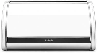 Brabantia 339585 Roll Top Bread Bin, Medium - Brilliant Steel