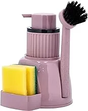 RoyalFord 3In1 Kitchen Cleaning Set RF10834 L Cleaning Brush L Soap Dispenser L Sponge Holder With Sponge, Assorted