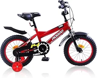 Mogoo Classic Kids Road Bike For 2-10 Years Old Girls & Boys, Adjustable Seat, Handbrake, Mudguards, Lightweight, 12/14/16 Inch Bicycle with Training Wheels, 20-Inch with Kickstand, Gift For Kids