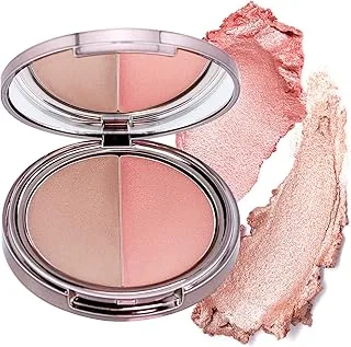 Girlactik Usa. Glow Duo Cream Highlighter & Blush. Illuminating Pearlescent Shimmer. Lightweight, Buidable Coverage. -Moonlight