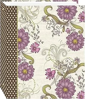 Pioneer Magnetic Self-Stick 3-Ring Photo Album 100 Pages (50 Sheets), Berry Blossoms Design