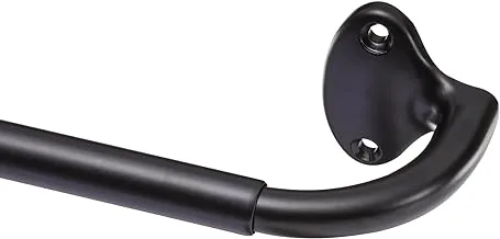 Amazon Basics Room Darkening Blackout Curtain Rod - 71.1 to 121.9 cm, Black