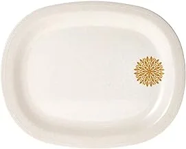 Melamine Serving Platter Golden Leaves 30cm