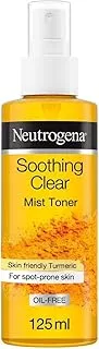 Neutrogena, Soothing Clear Mist Toner, Refreshes & Calms Stressed Skin, 125ml