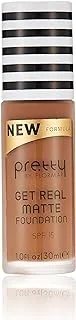 Pretty By Flormar Get Real Matte Foundation, CaRAMel 013, 30 ml