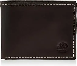 Timberland Men's Sportz Quad Leather Passcase Wallet, 3 H x 4 L Inches