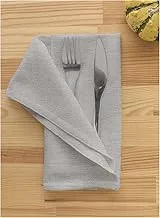 Home Town Plain Cotton Grey Table Napkin,40X40cm