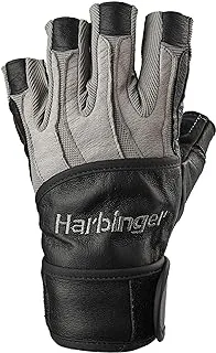 Harbinger BioForm Wristwrap Weightlifting Glove with Heat-Activated Cushioned Palm (Pair)