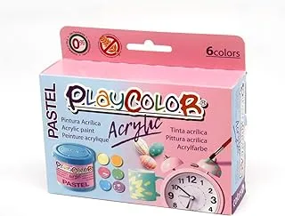 PLAYCOLOR ACRYLIC PASTEL 40ml(6)