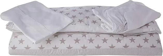 ART926-152 Cam - Baby Bedding Set, Baby Warm Duvet And Duvet Cover, Baby Bed, For Baby Cot, Baby Bassinet, Soft Pillowcase And Mattress Cover, 1.1 Kg, 4 Pcs - Stars