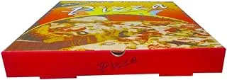 Wow Pizza Box Brown - 23x23cm Pizza Boxes Square Flat Cardboard Boxes, Disposable Pizza Box, Restaurantware - 25 Pieces.