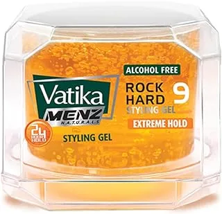 Vatika Naturals Extreme Hold، Rock Hard Styling Gel - 250 ml. جل تصفيف الشعر من فاتيكا ناتشورالز