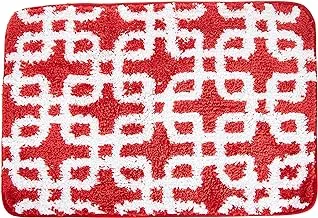 Portico Stockholm Collection Small Bath Mat, Popy Red, 40 cm X 60 cm, 8492521