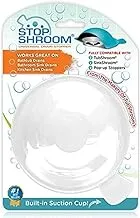 Stopshroom Ultimate Universal Stopper Plug For Bathtub, Bathroom, And Kitchen Sink Drains (White)