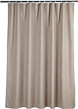 Amazon Basics Linen Style Bathroom Shower Curtain - Taupe, 72 Inch