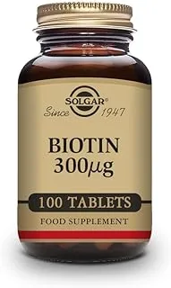 Solgar Biotin 300 Mcg, 100 Tablets