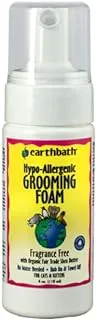 Earthbath Hypo-Allergenic Grooming Foam Waterless with Shea Butter for Cat & Kittens 4oz