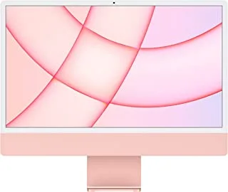Apple 2021 iMac (24-inch, Apple M1 chip with 8‑Core CPU and 8‑Core GPU, 4 ports, 8GB RAM, 512GB) - Pink