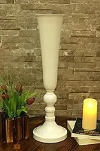 YATAI Large White Pillar Candle Holders Tall Metal Table Top Candlestick Tealight Candle Holder LED Candles Holder Pillar Candle Stand Wedding Centerpiece Party Dinner Stand