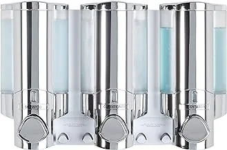 Better Living Products 76345-1 Aviva Three Chamber Dispenser, Chrome