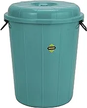 Royalford Plastic Drum with Lid, Laundry Hamper Handles, RF10721 40L Washing Bin, Dirty Clothes Storage, Bathroom, Bedroom, Closet, Basket, Assorted Colors