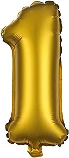 HEMA Gold Foil Balloon, Number 1, 30Cm