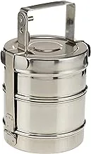 Raj Bombay Stainless Steel Tiffin 12.5 Cm Width , 2 Tier ,BT0002, Containers , Lunch Box , Tiffin , 2 Layer