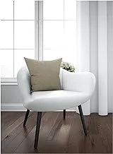 Home Town Embossed Poly Fill Beige CUShion With Filler,45X45X3Cm