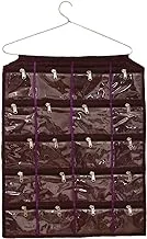 Kuber IndUStries Satin Make Up Organizer, Purple, 20 Pocket