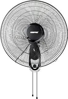 Geepas GF9604 18-Inch Wall Fan - 3 Speed with Oscillating & Overheat protected | Wall Mount Cooling Fan for Home, Green House, Work Room or Office Use