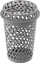 Cosmoplast 65L Round Tall Laundry Bin, Grey